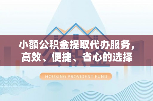 指南小额公积金提取代办服务，高效、便捷、省心的选择